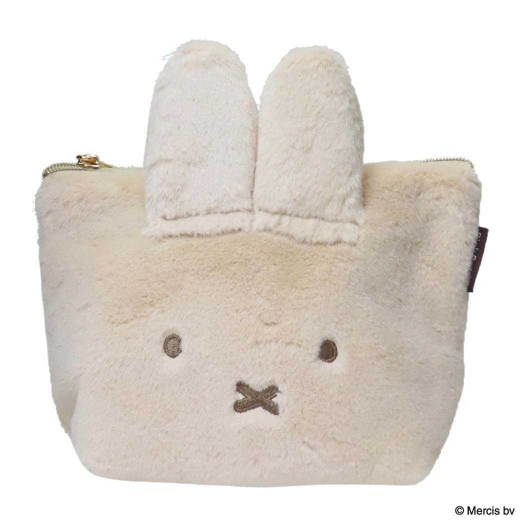 台形ポーチ ミニポーチ ミッフィー BRUNA FACE FUR ディックブルーナ エフエービージャパン 小物入れ プレゼント ギフト雑貨 絵本メール便可