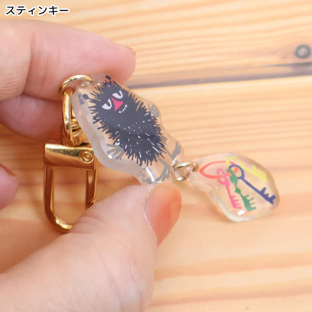 ムーミン バッグチャーム CONNECTION アクリルチャーム スティンキー 北欧 エフエービージャパン