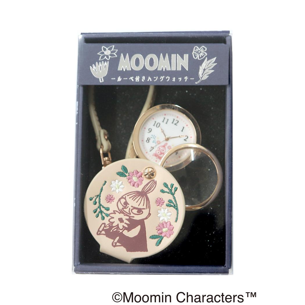 NEW刺繍入りハングウォッチ 懐中時計 ムーミン RE 北欧 フィールドワーク ストラップタイプ ルーペウォッチ バッグチャーム