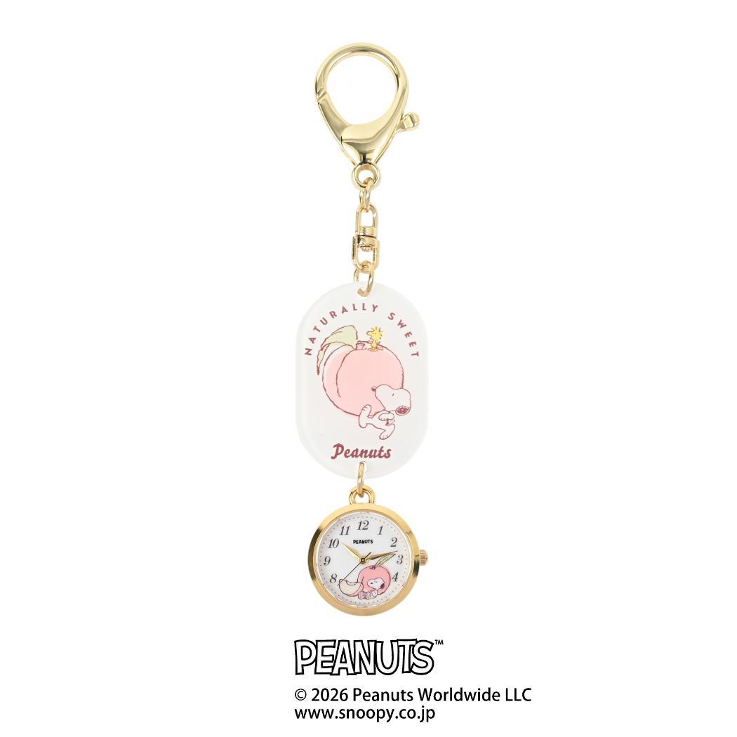 スヌーピー キーホルダー 時計 アクリルKCウォッチ S WH ピーナッツ フィールドワーク バッグチャーム キャラクター グッズ メール便可 シネマコレクション