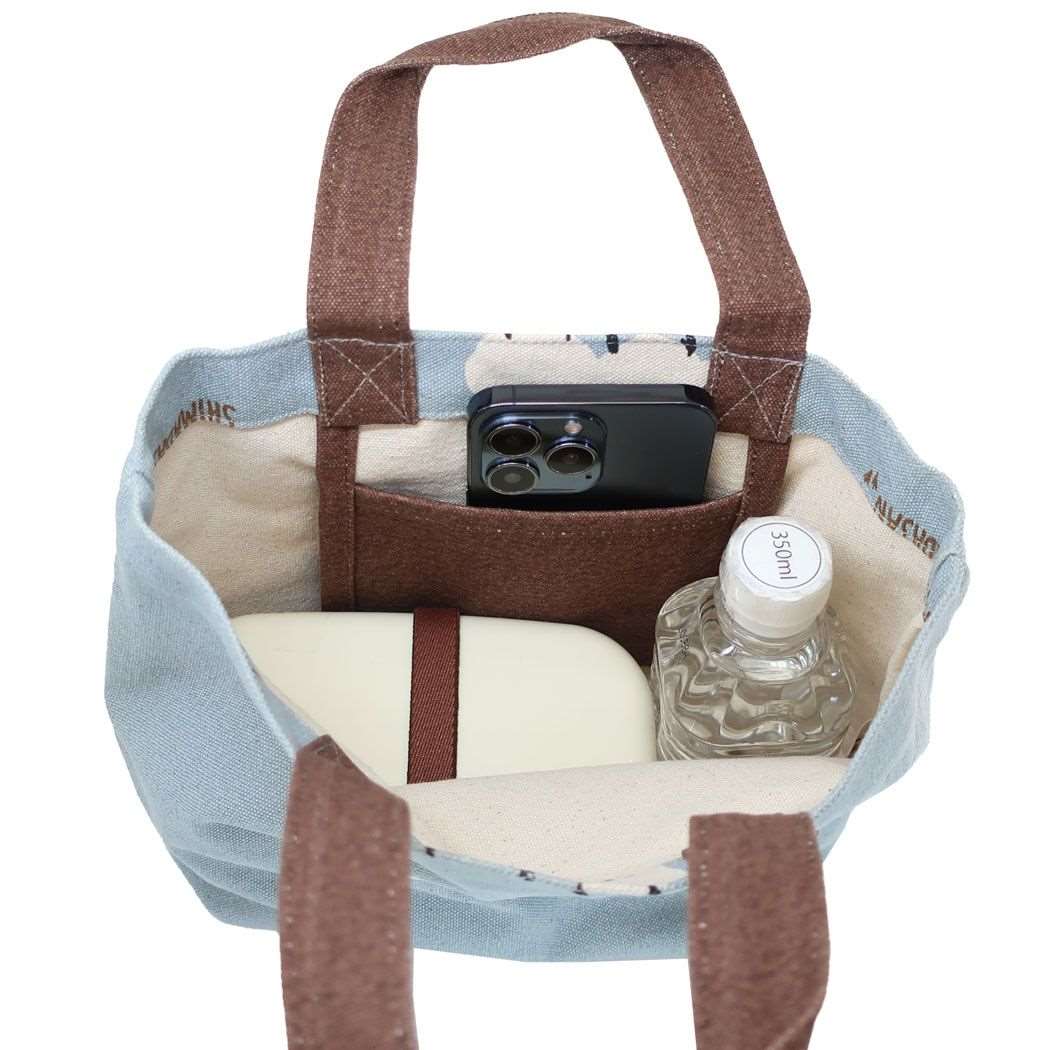 ミニトート ランチバッグ マルチシマダサン ブルー フレンズヒル FRIENDSHILL お弁当かばん かわいい メール便可