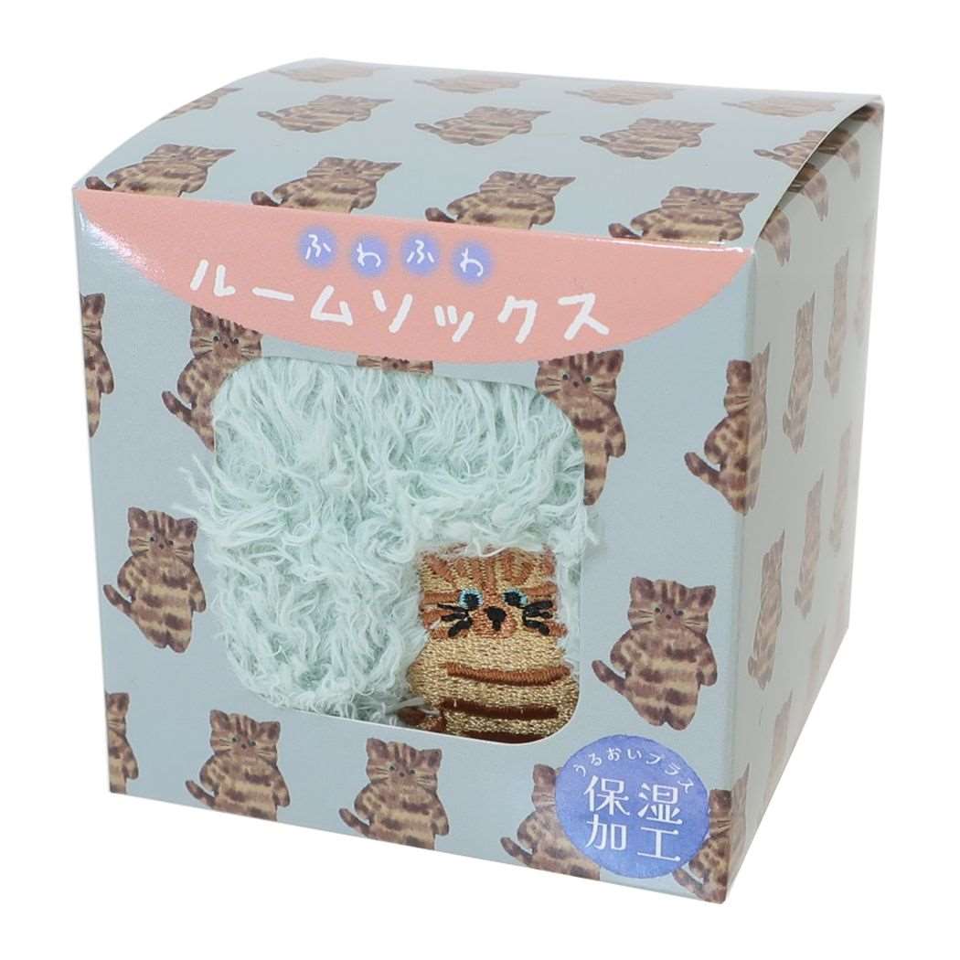 シェニールルームソックス 女性用靴下 モコトラ ミント フレンズヒル FRIENDSHILL ウォーマー雑貨