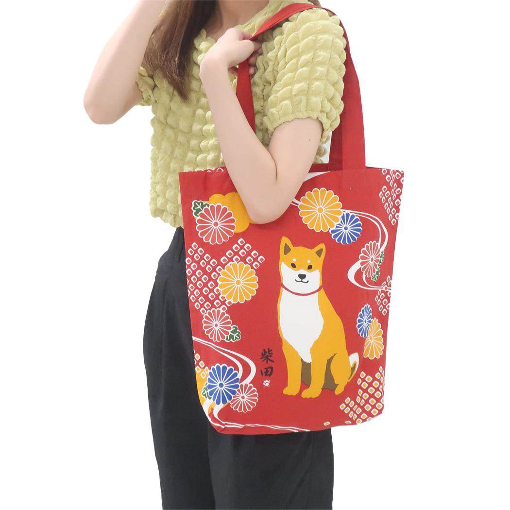 A4トート トートバッグ きくもようしばた FRIENDSHILL フレンズヒル 手提げかばん かわいい メール便可