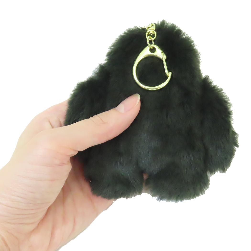 チャーム キーリング ファーゴリラ ブラック フレンズヒル バッグチャーム かわいい メール便可