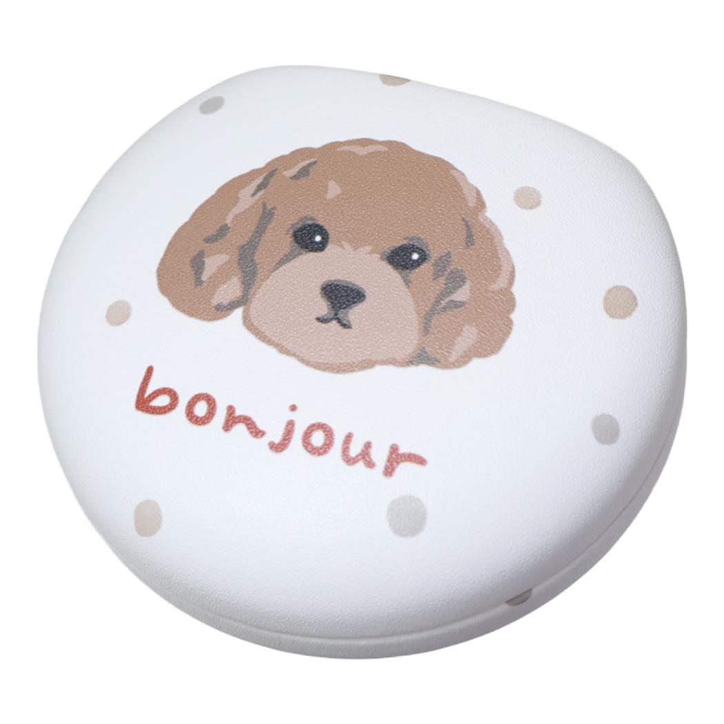 ouaf ouaf&miaou marche アクセサリー収納 アクセサリーケース プードルドット アイボリー いぬ フレンズヒル FRIENDSHILL 小物入れ ミラー 鏡付き かわいい グッズ シネマコレクション