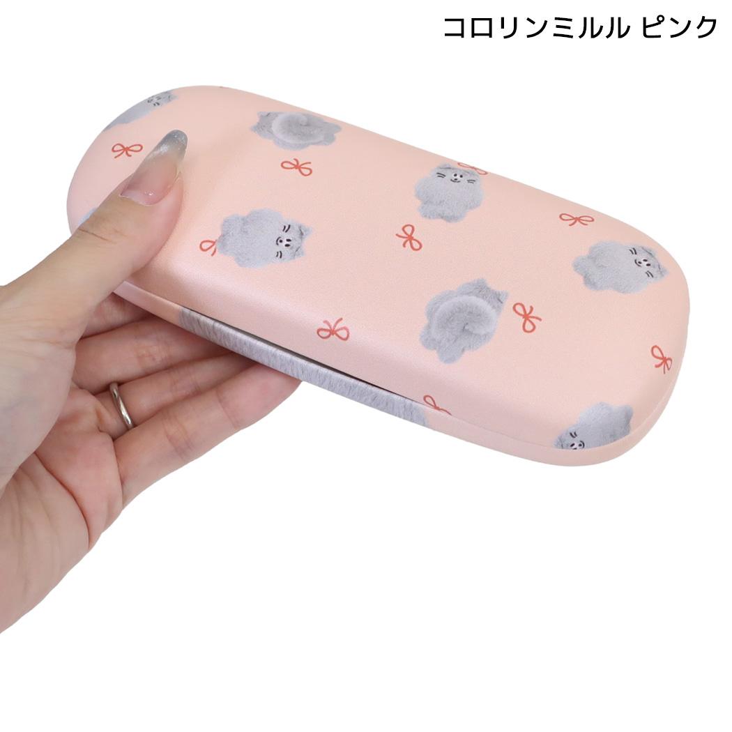 mate Fluffy Zoo 眼鏡ケース クロス付きメガネケース コロリンミルル ピンク フレンズヒル