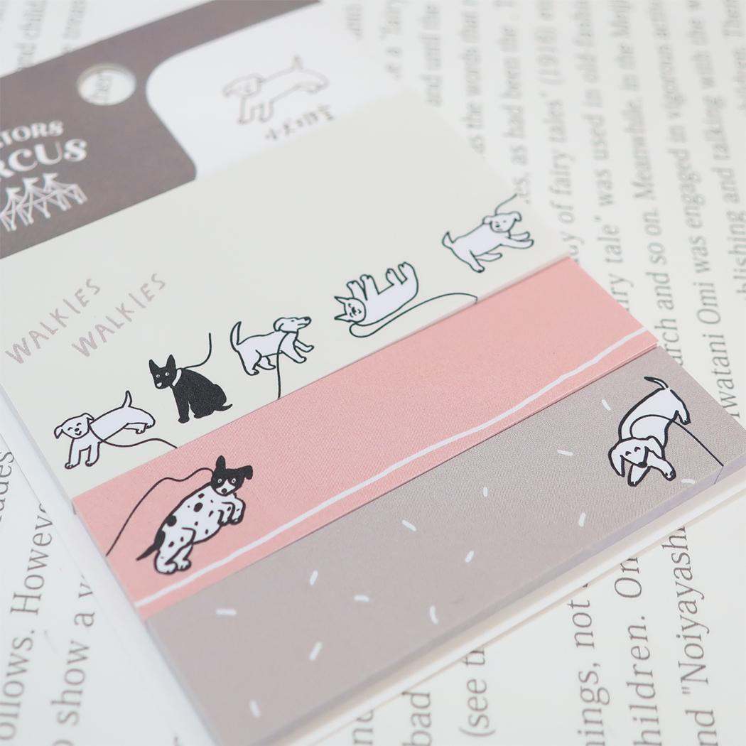 ふせん 3種セット 付箋 小犬工作室 クリエイターズサーカス いぬ フロンティア 新学期準備文具 付せん 事務用品 伝言 CREATORS CIRCUS メール便可
