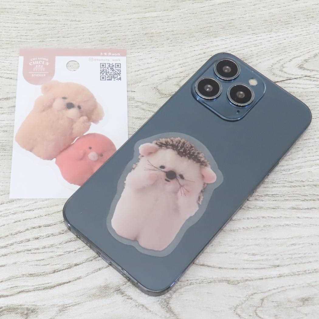 CREATORS CIRCUS クリエイターズサーカス ステッカー トモタ work たこちゃん&いぬ フロンティア 耐水 耐光 デコシール スマホステッカー メール便可
