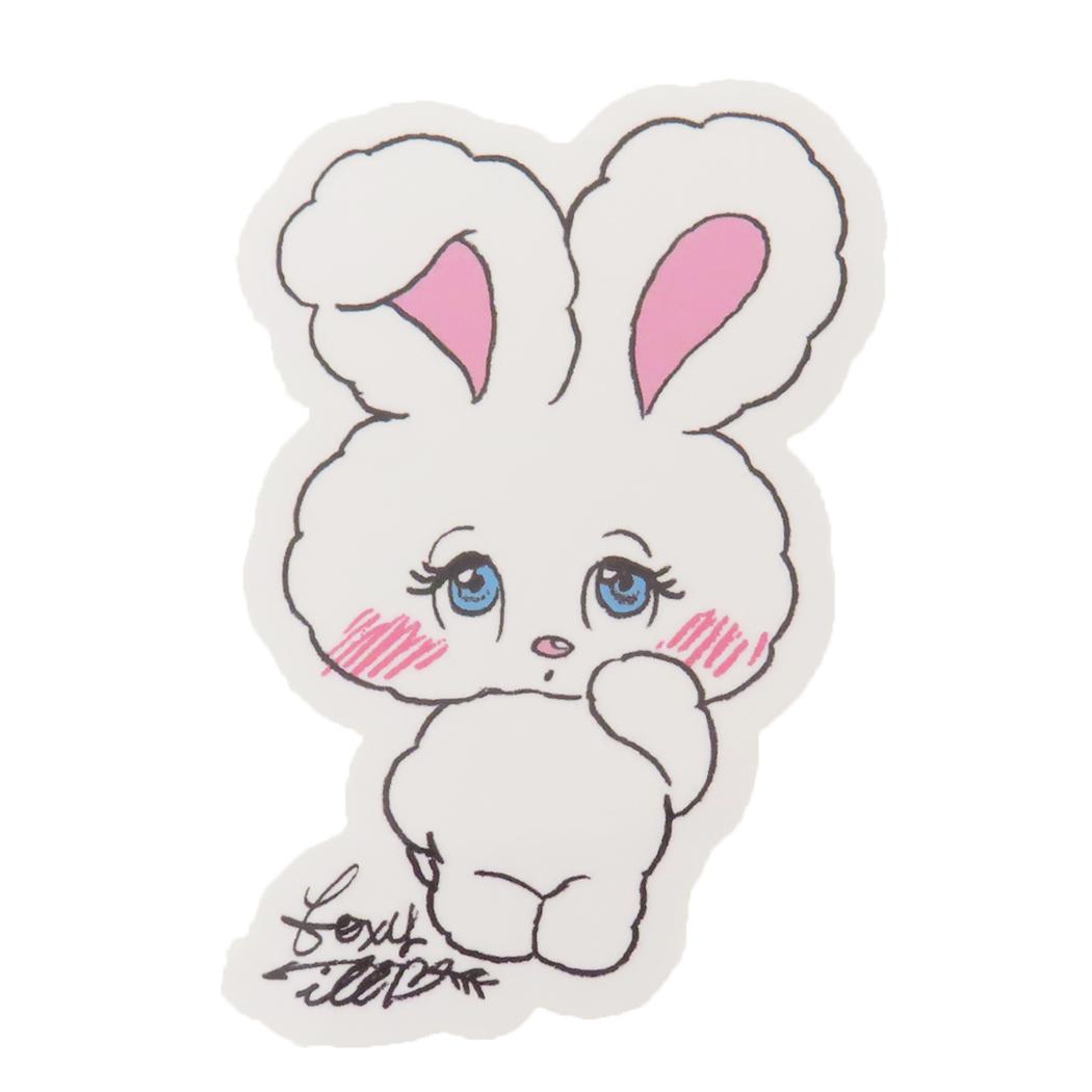 foxy illustrations ステッカー CREATORS CIRCUS クリエイターズサーカス Shy Bunny フロンティア 耐水 耐光 デコシール スマホステッカー グッズ メール便可 シネマコレクション