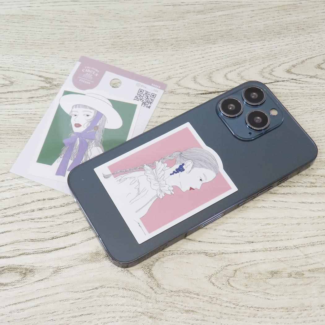 CREATORS CIRCUS クリエイターズサーカス ステッカー saaya garden hat フロンティア 耐水 耐光 デコシール スマホステッカー メール便可