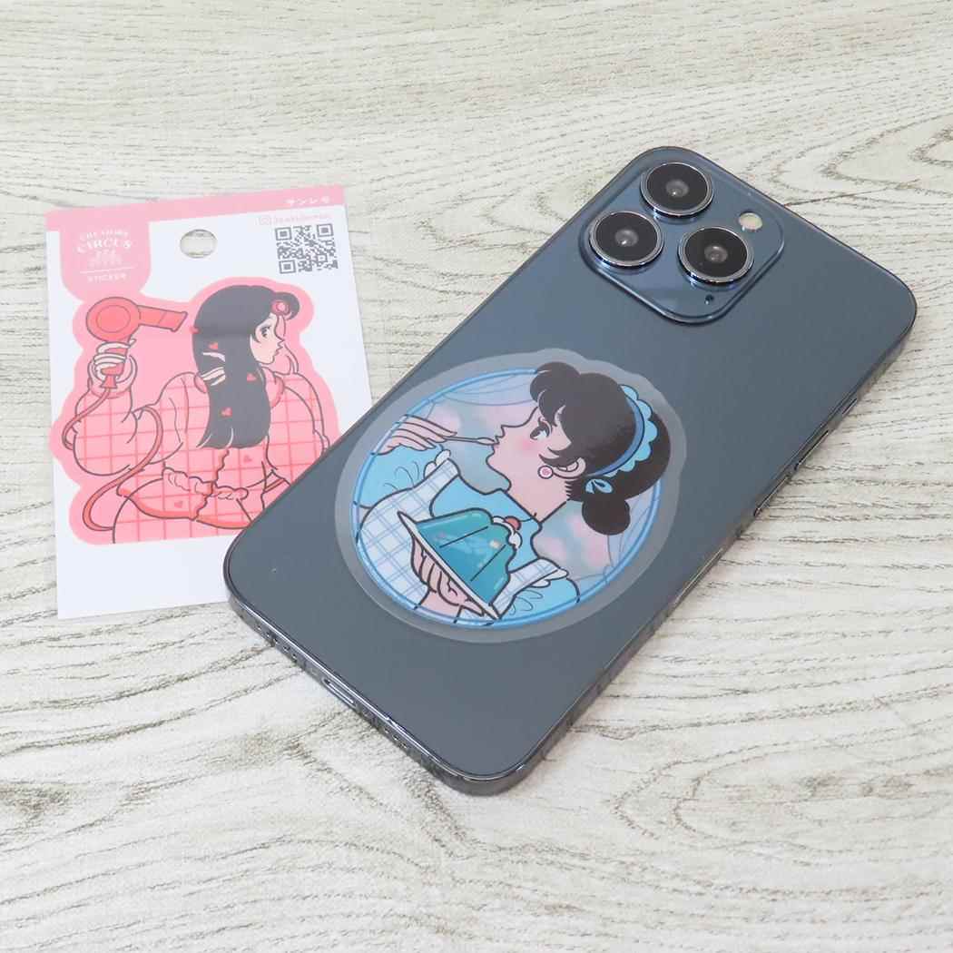 CREATORS CIRCUS クリエイターズサーカス ステッカー サンレモ 愛のあるヘアセットを フロンティア 耐水 耐光 デコシール スマホステッカー メール便可