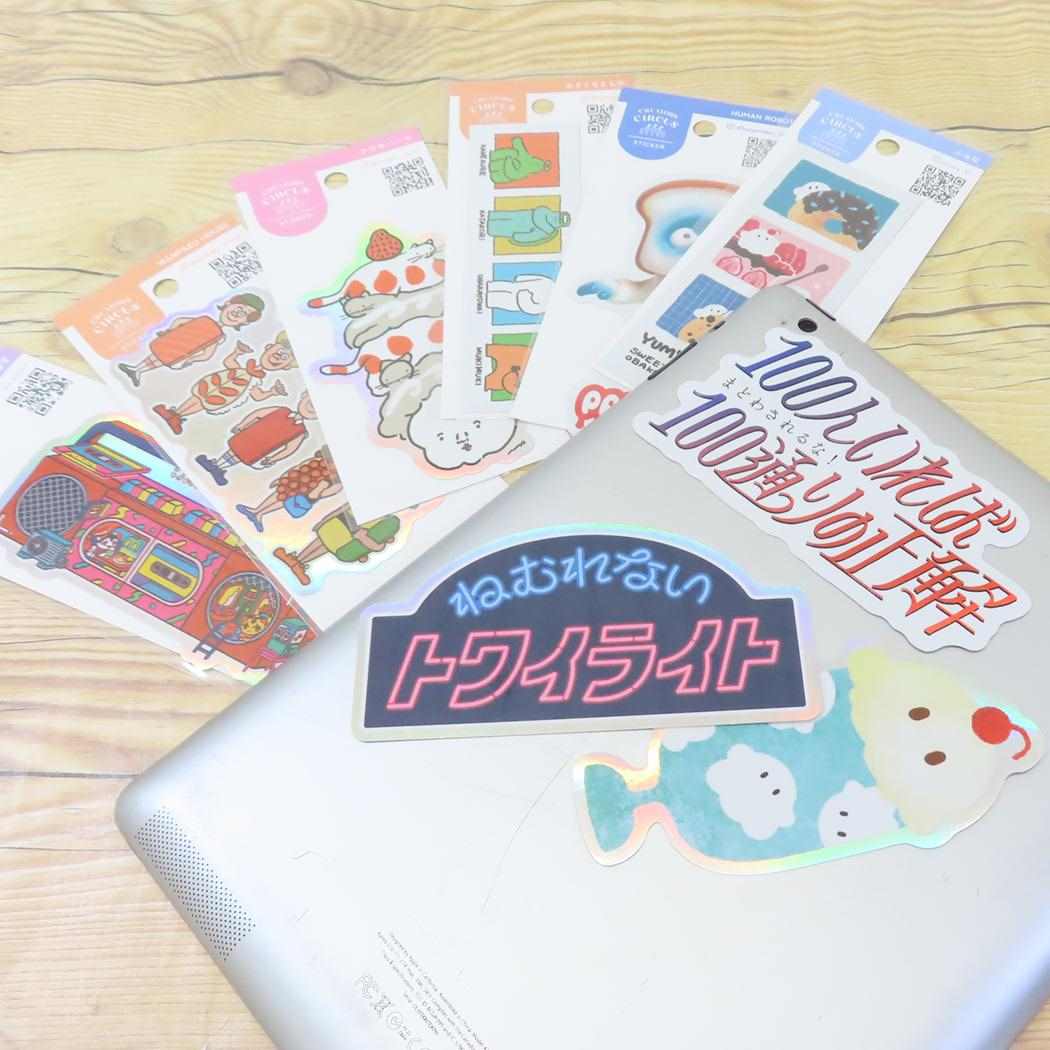 CREATORS CIRCUS クリエイターズサーカス ステッカー みぞぐちともや 毎日いろいろ フロンティア 耐水 耐光 デコシール メール便可
