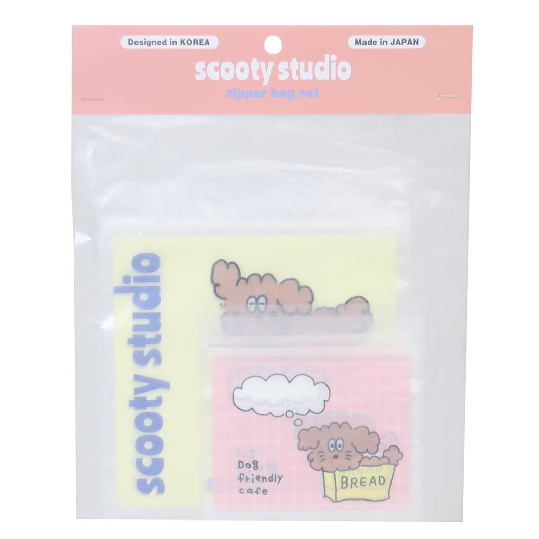 ジッパーバッグセット 8枚セット 小分けビニール袋 scooty studio Charlie フロンティア ラッピング ギフトバッグ 小分け袋 かわいい メール便可