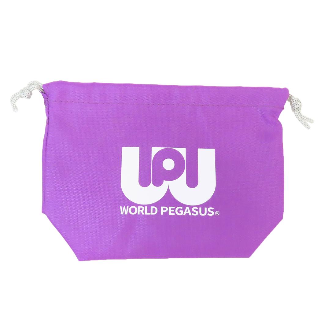 巾着ポーチ 巾着袋 ワッペ ワールドペガサス WORLD PEGASUS フロンティア 小物入れ 平成レトロ メール便可