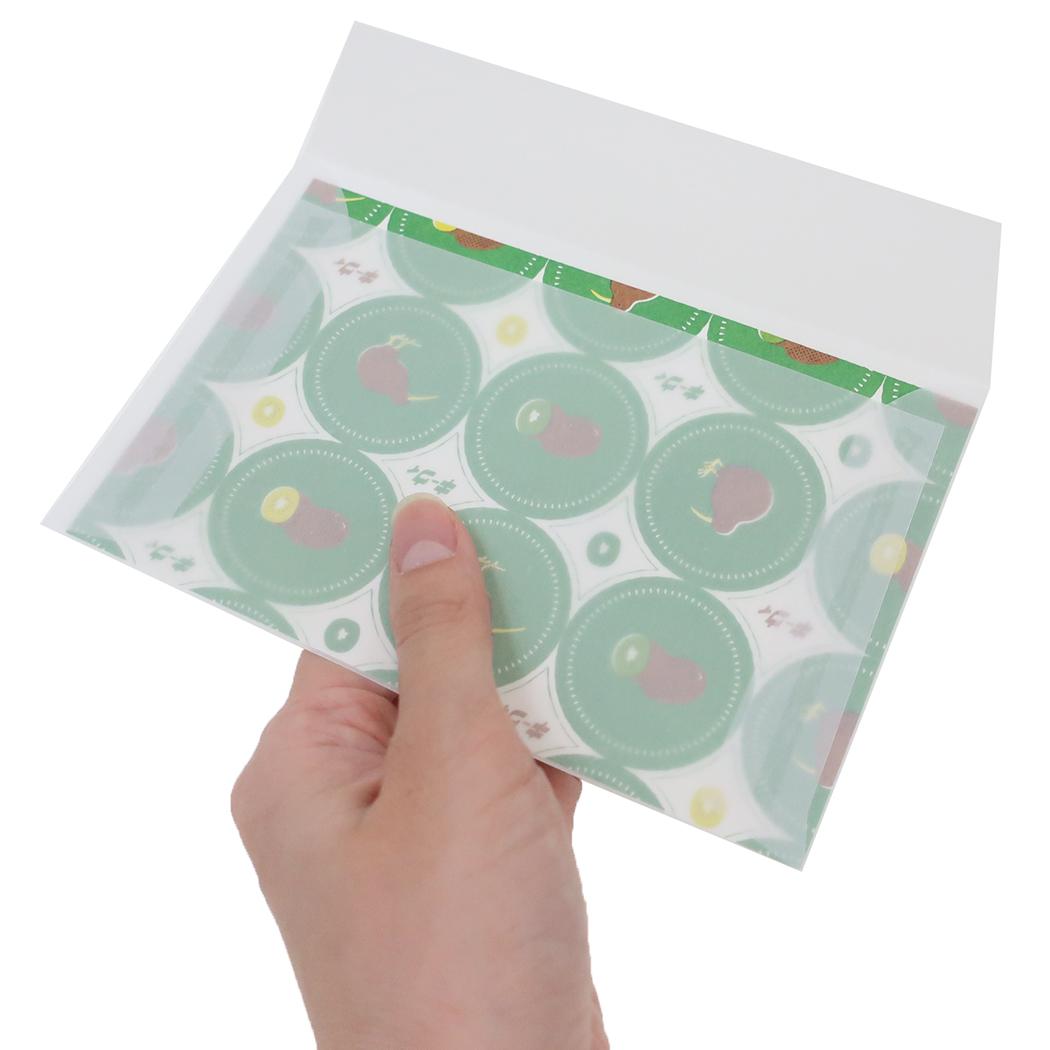 レターセット 手紙セット アニマル百貨店 キーウィ どうぶつ Green Flash 便箋&封筒 かわいい メール便可