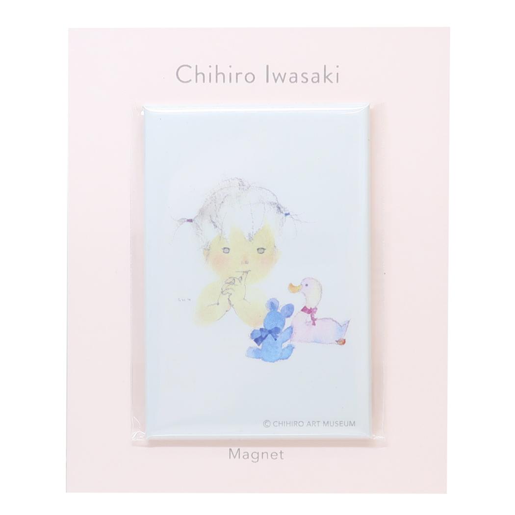 いわさきちひろ 磁石 ダイカットマグネット アヒルとクマとあかちゃん Green Flash プレゼント 絵本作家 グッズ メール便可 シネマコレクション