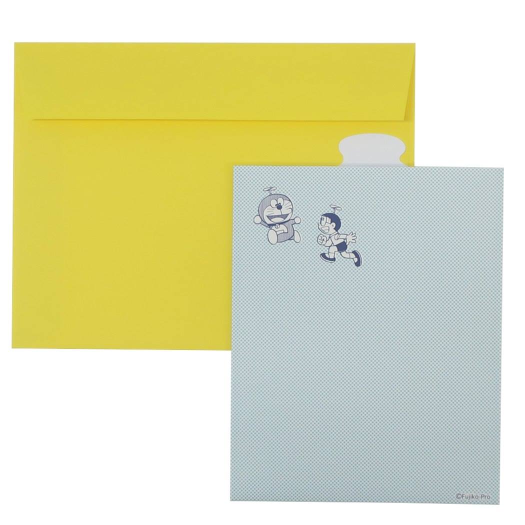 グリーティングカード バースデーカード ドラえもん タケコプター 藤子F不二雄 グリーンフラッシュ 誕生日CARD アニメメール便可
