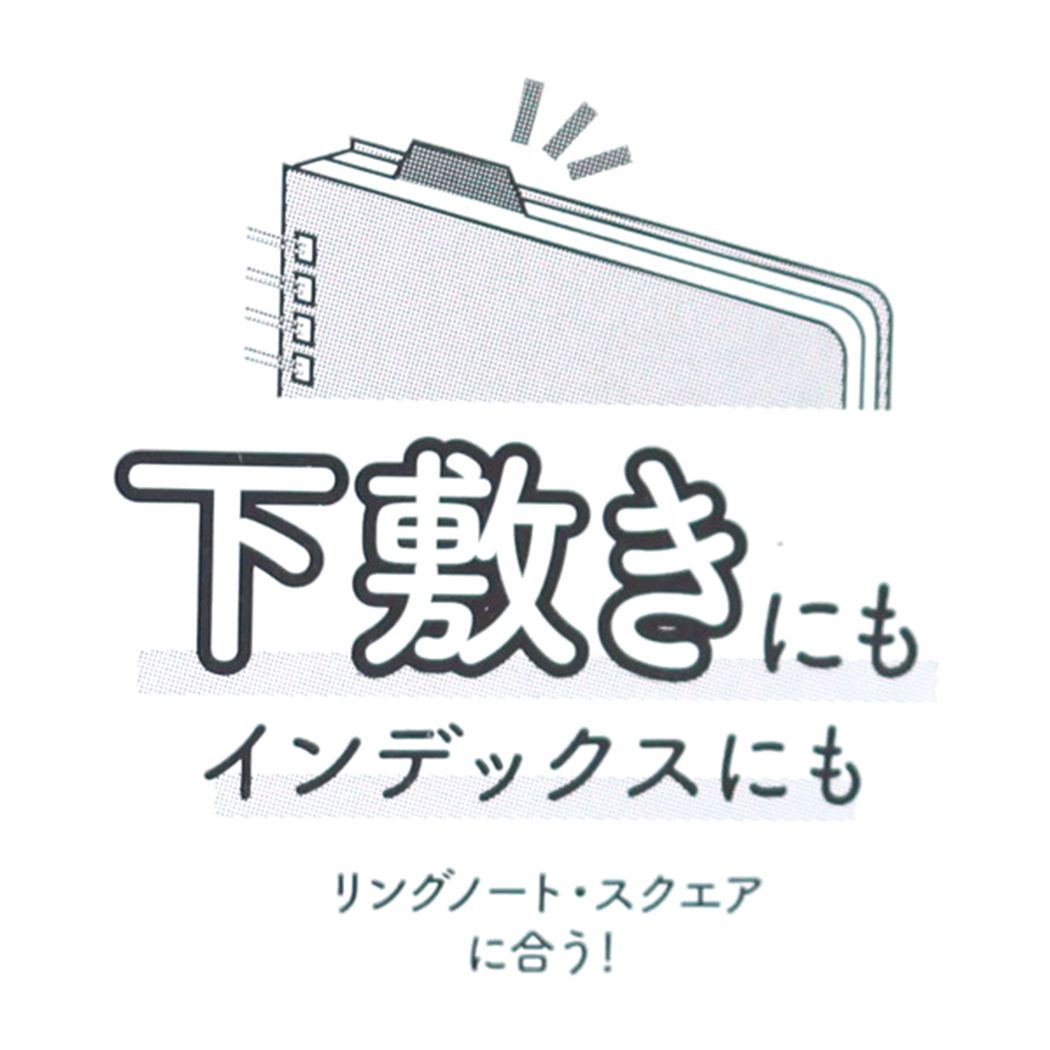 リングノート スクエア用下敷き 下敷き ドラえもん タケコプター 藤子F不二雄 Green Flash かわいい 文具 アニメメール便可