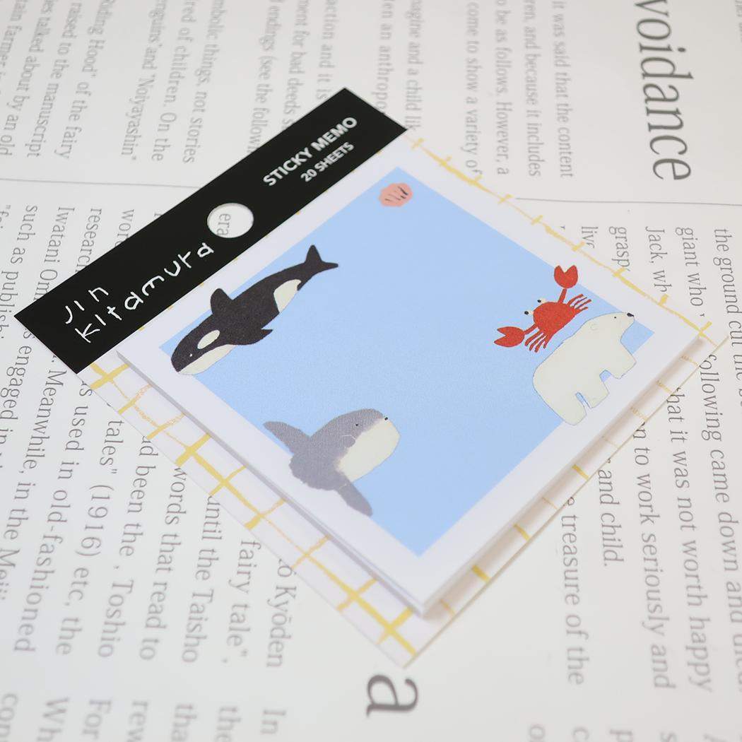 北村 人 付箋 ふせん Sticky Note にんきもの 日本製 Green Flash