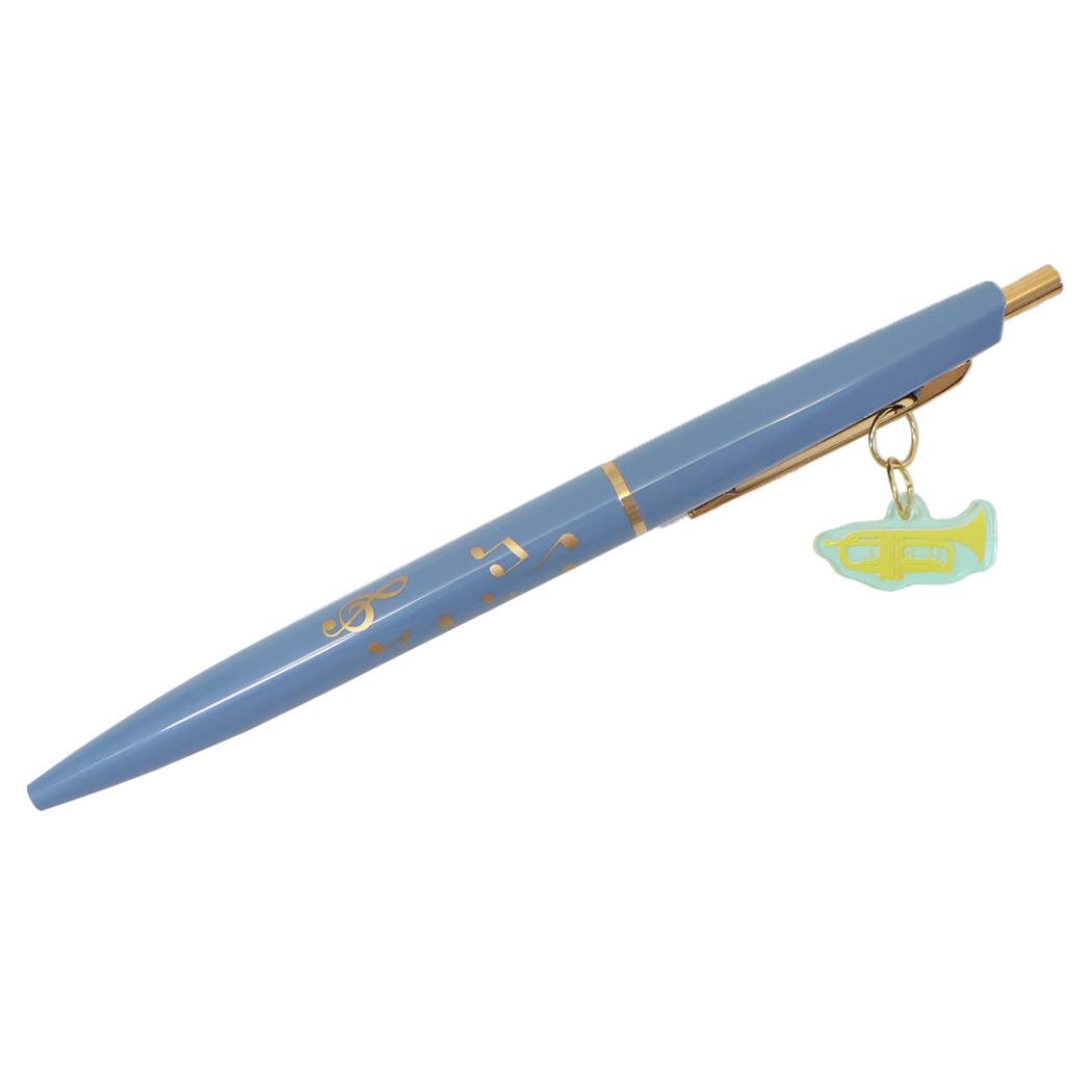 Music Ensemble ボールペン チャーム付きボールペン トランペット Green Flash 新学期準備文具 かわいい グッズ メール便可 シネマコレクション