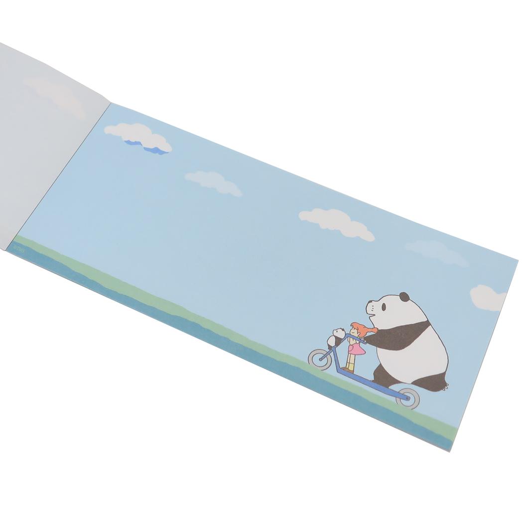一筆箋 便箋 パンダコパンダ 桃 Green Flash 文具 メール便可