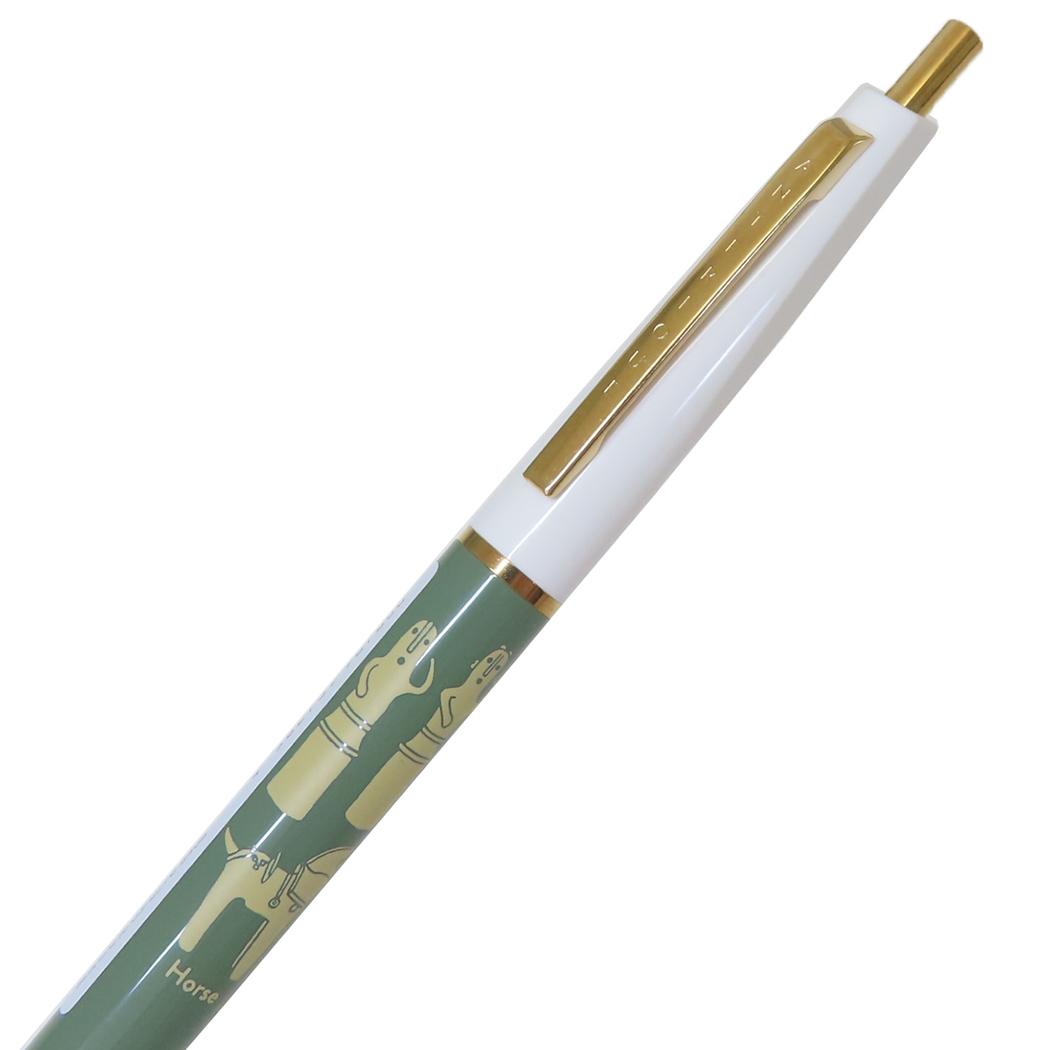 ボールペン ノック式ボールペン STUDY HOLIC 考古学 古墳時代 Green Flash 新学期準備文具 学び 学問 メール便可