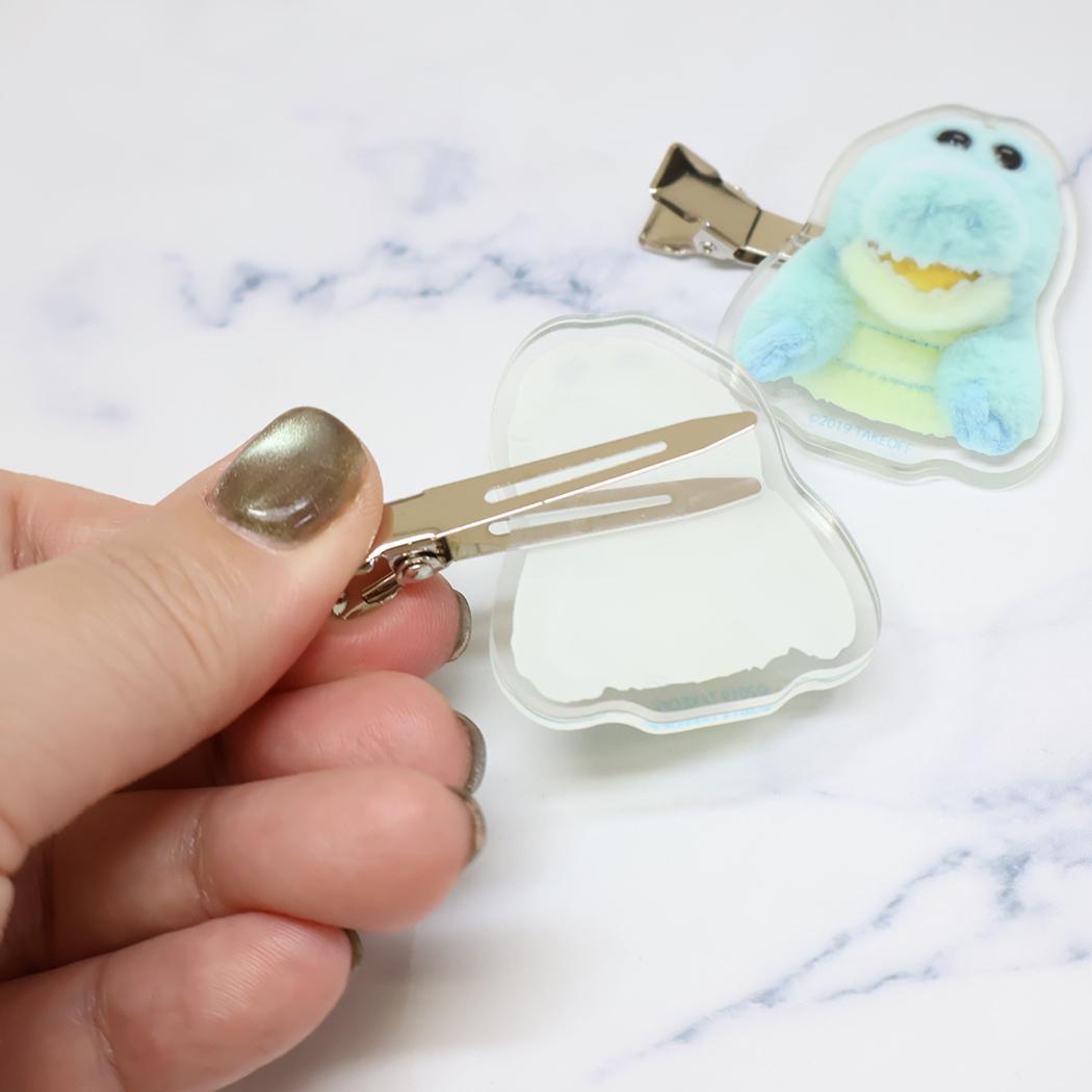 アクリルヘアクリップ ヘアアクセ ワーリーフレンズ レイリー Green Flash 前髪クリップ メール便可
