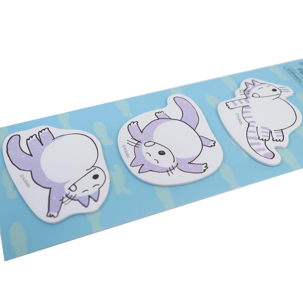 11ぴきのねこ 付せん ダイカット付箋セット BU 学研ステイフル 新学期準備文具 事務用品 絵本キャラクター グッズ メール便可 シネマコレクション