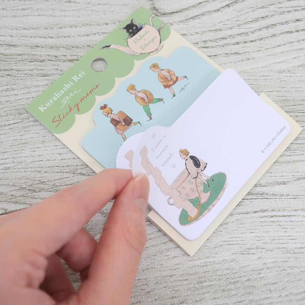 付せんセット 付箋 くらはしれい GR 学研ステイフル 伝言 事務用品 おしゃれ レトロ ガーリー メール便可