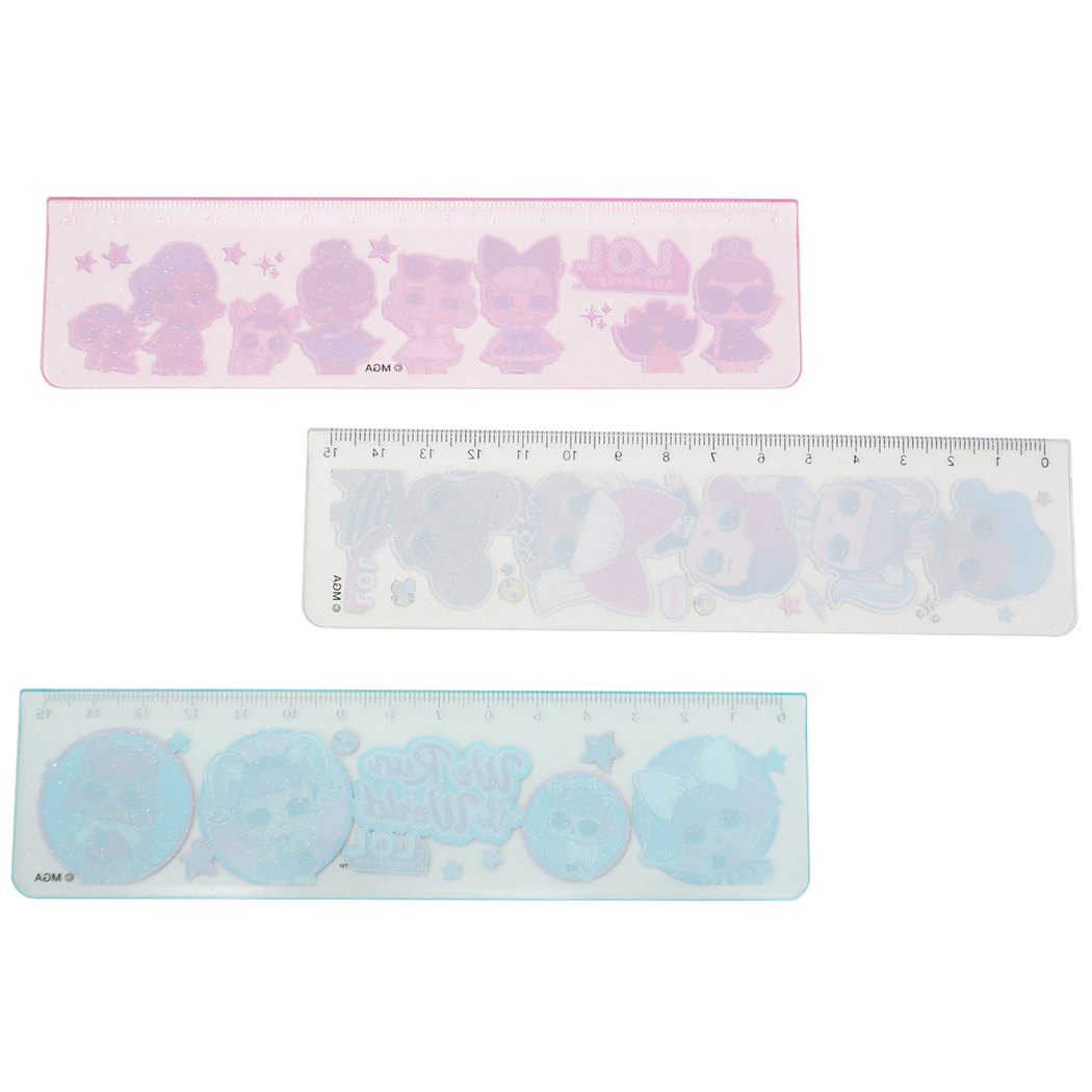 15cm 定規 ものさし L.O.L. サプライズ MNT L.O.L SURPRISE エルオーエルサプライズ 学研ステイフル 新学期準備文具 女の子 メール便可