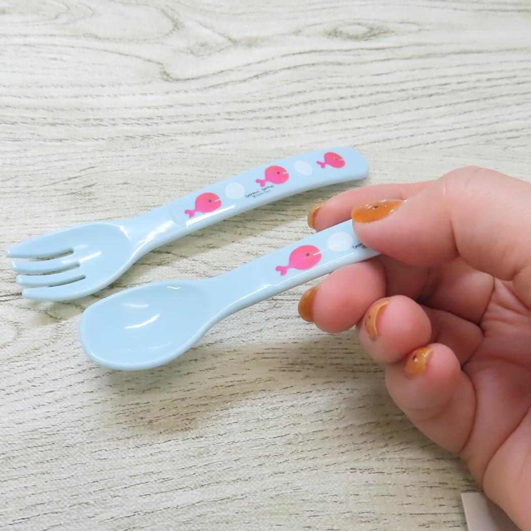 スプーンフォークセット カトラリー 五味太郎 きんぎょがにげた みずいろ 学研ステイフル 子供用食器 絵本メール便可