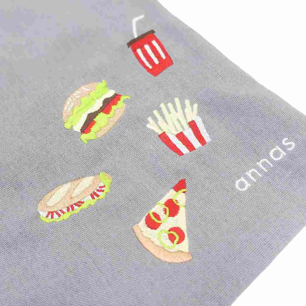 刺繍トート トートバッグ annas アンナス フード 学研ステイフル 手提げかばん おしゃれ メール便可