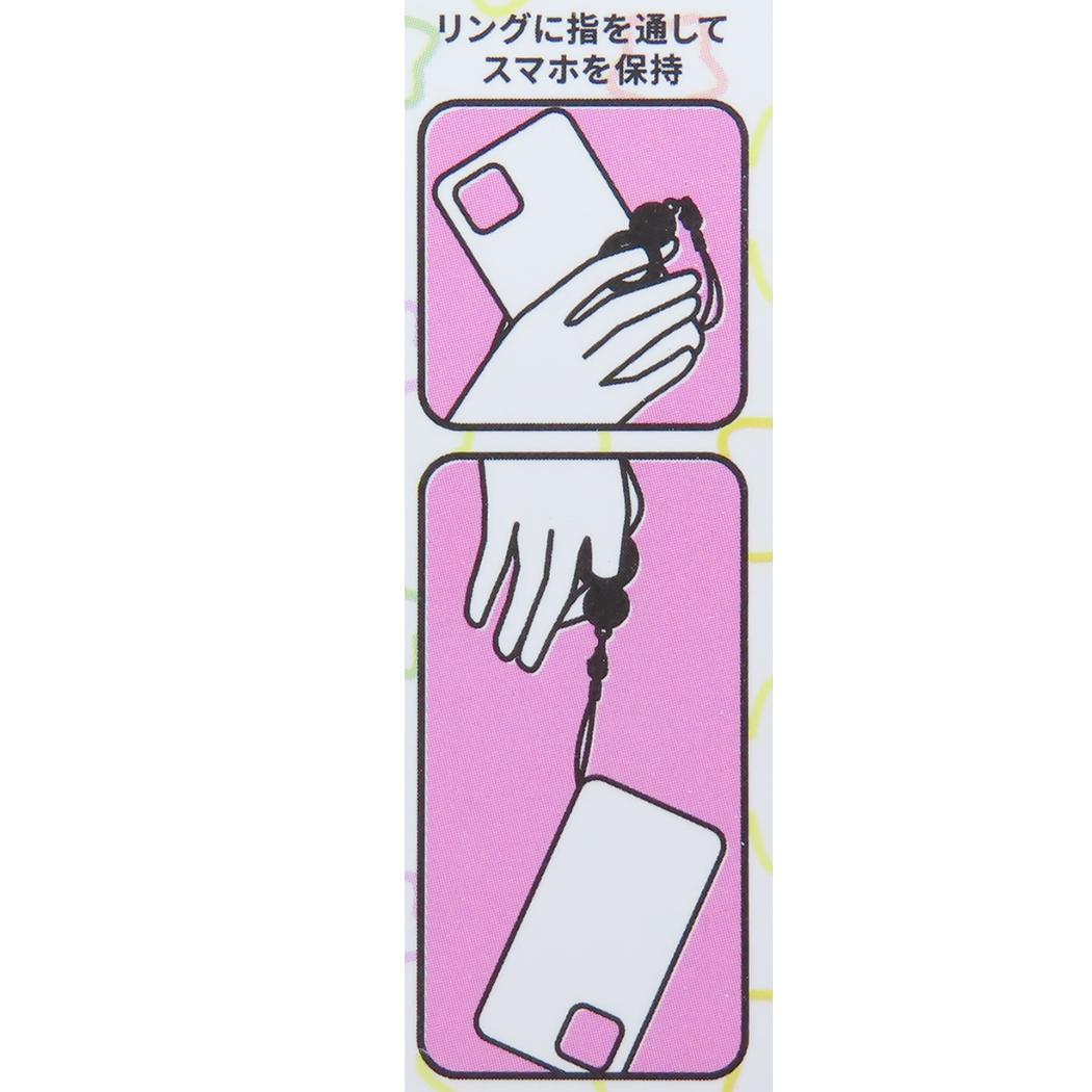 リングチャーム スマホアクセ 星のカービィ ほおばりヘンケイ グルマンディーズ スマホリング メール便可