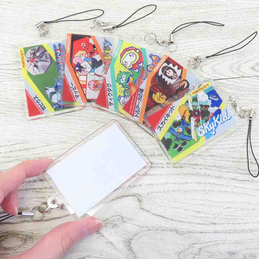 スマートフォンアクリルストラップ モバイルアクセサリ ナムコレジェンダリー ゼビウス グルマンディーズ キーホルダー ゲームメール便可
