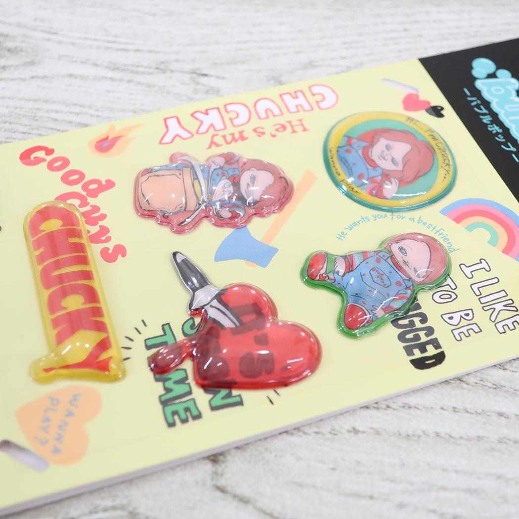 CHUCKY チャッキー ステッカー バブルポップ bubble pop グルマンディーズ デコシール スマホデコ 映画キャラクター グッズ メール便可 シネマコレクション
