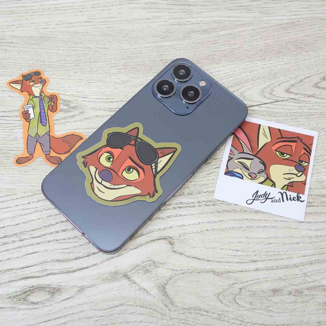 モバイルステッカー ダイカットシール ズートピア ディズニー グルマンディーズ デコシール メール便可