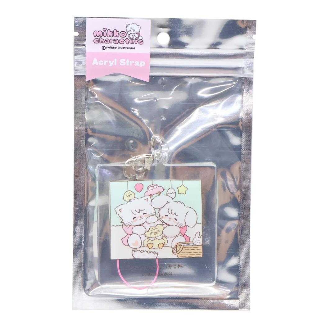 アクリルストラップ モバイルアクセサリ mikko illustrations Cタイプ グルマンディーズ キーホルダー メール便可