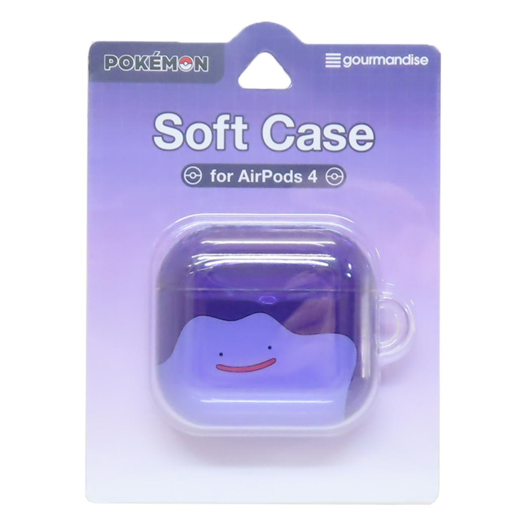 AirPods 4 対応 ソフトケース エアーポッズケース ポケットモンスター メタモン ポケモン グルマンディーズ イヤホンケース
