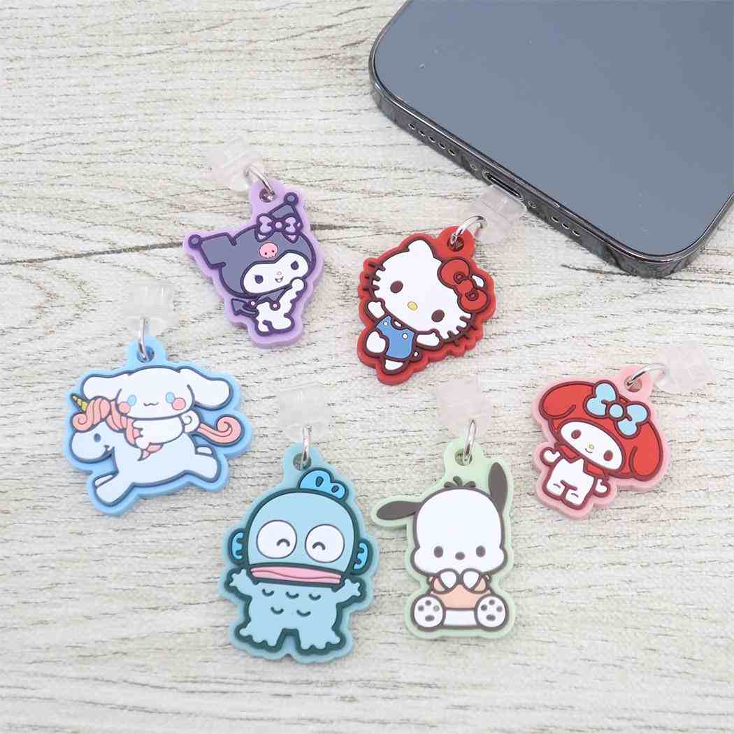 USB Type-C対応コネクタチャーム スマホアクセ クロミ サンリオ グルマンディーズ 汚れ防止 メール便可