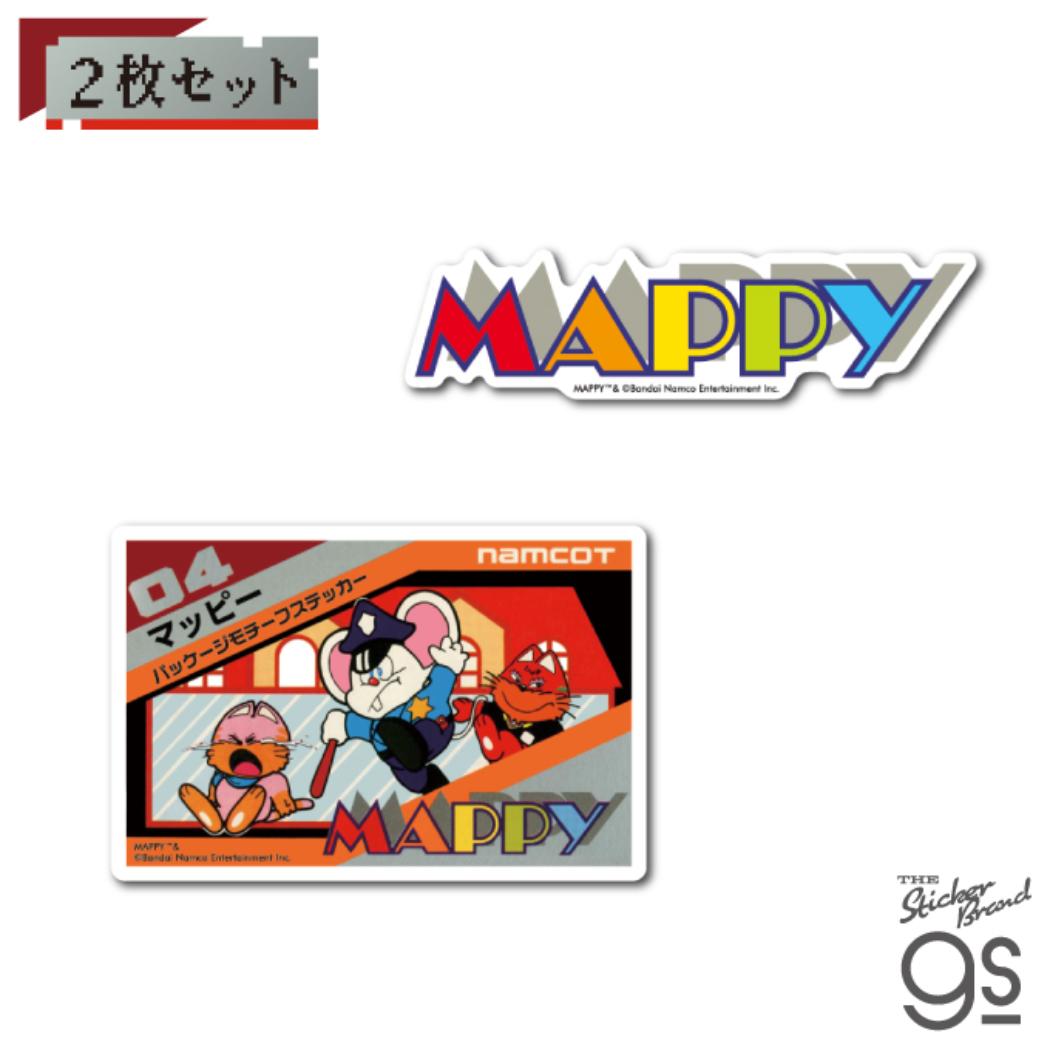 ナムコレジェンダリーシリーズ ステッカー ダイカットステッカー マッピー Aセット ゼネラルステッカー シール おしゃれ ゲームメール便可