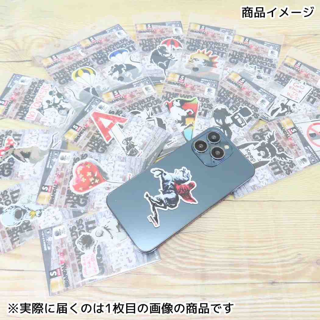 透明素材ステッカー ダイカットシール バンクシー BRANDALISED Space Girl And Bird ゼネラルステッカー デコステッカー 耐水耐光 メール便可