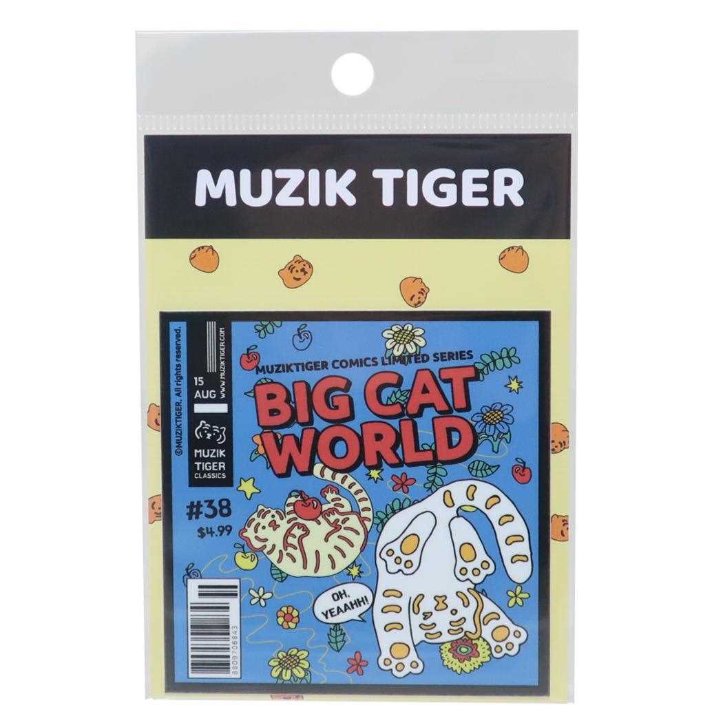 MUZIK TIGER ムジークタイガー ダイカットシール ダイカットステッカー BIG CAT WORLD ゼネラルステッカー 耐水耐光 デコステッカー グッズ メール便可 シネマコレクション
