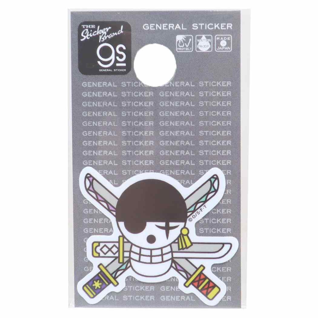 ワンピース ビニールシール ダイカットミニステッカー ゾロ海賊旗 少年ジャンプ ゼネラルステッカー 耐水耐光 デコステッカー アニメキャラクター グッズ メール便可 シネマコレクション