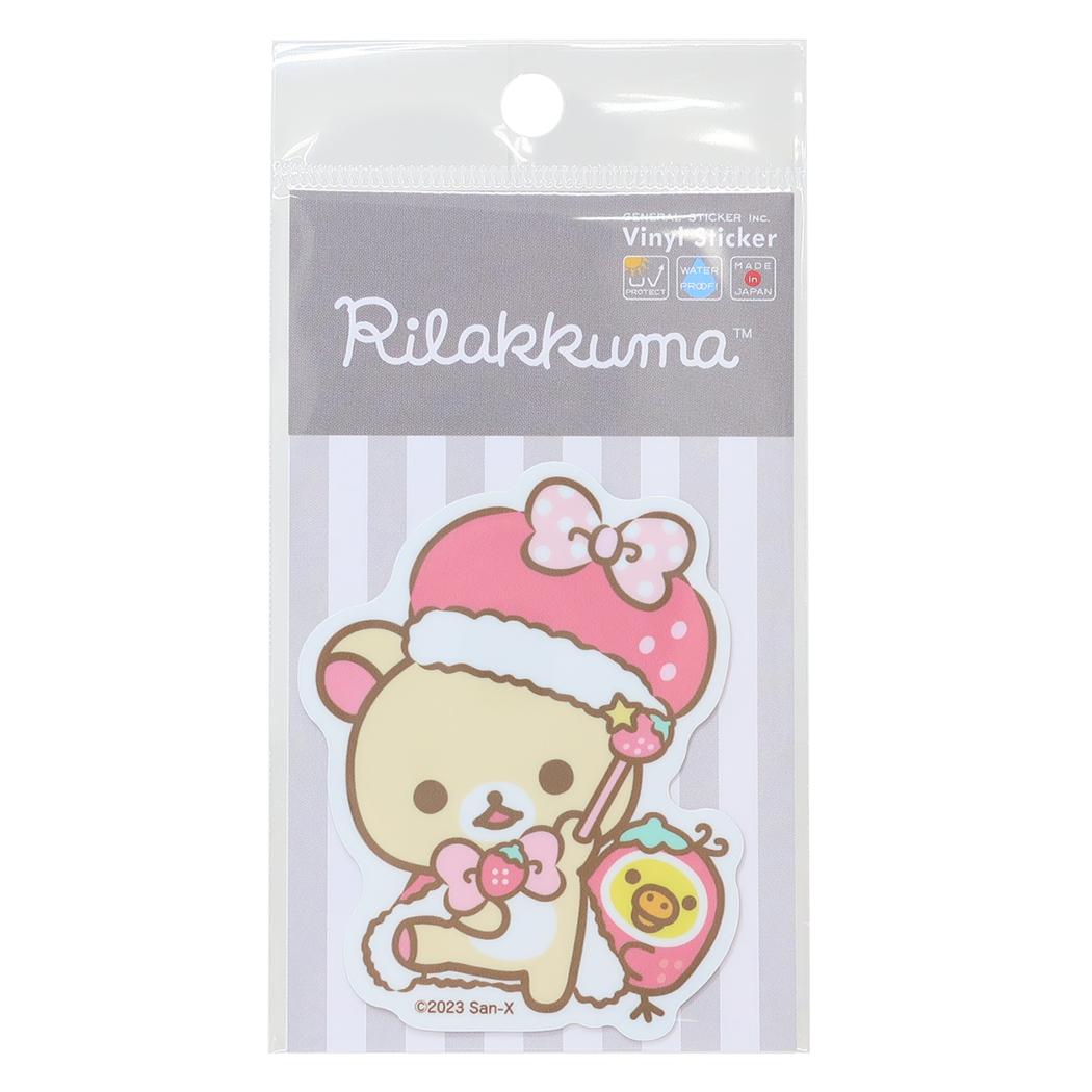 リラックマ ステッカーキャラクター ダイカットステッカー コリラックマ サンエックス ゼネラルステッカー 耐水耐光 デコステッカー キャラクター グッズ メール便可 シネマコレクション