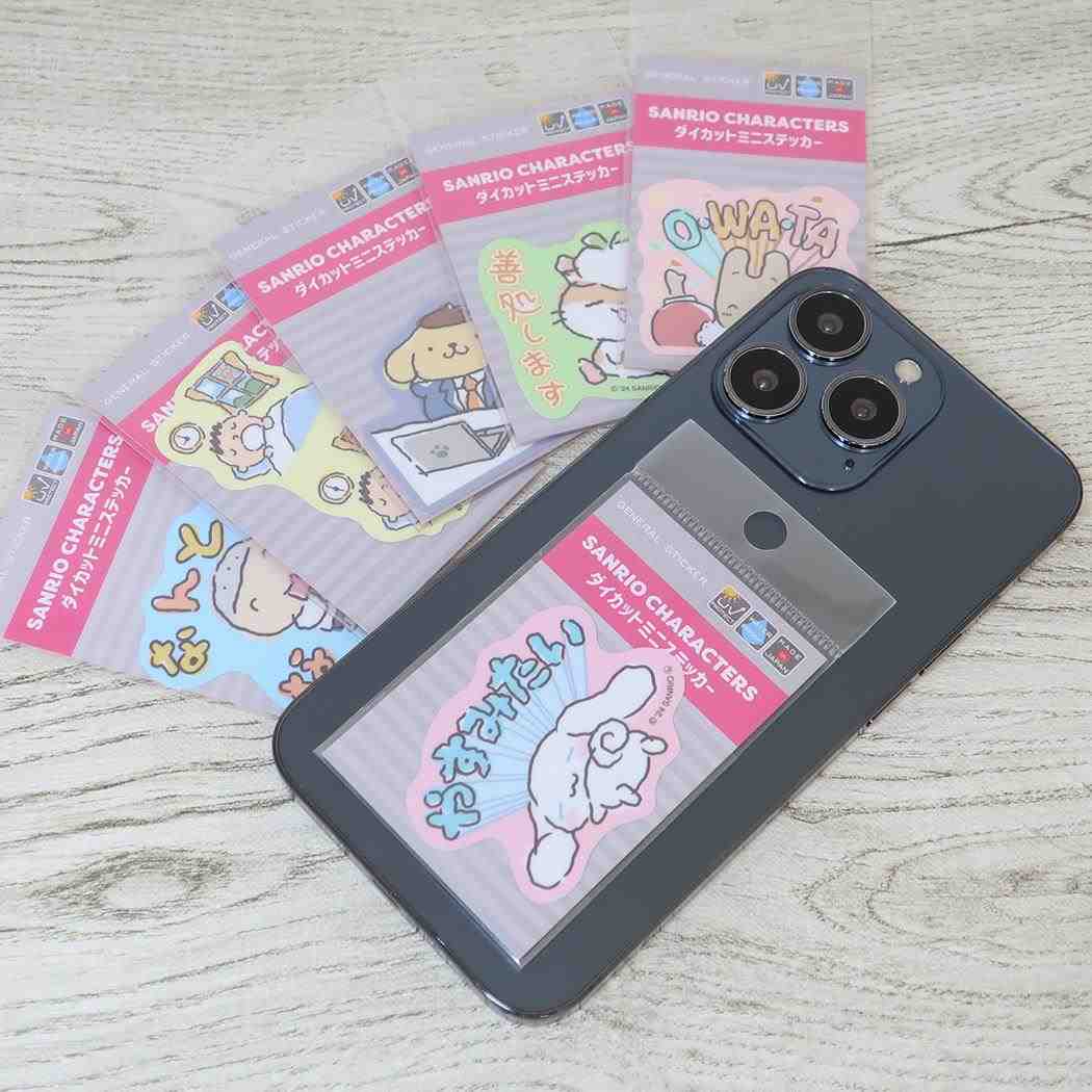 ミニステッカー ダイカットシール みんなのたあ坊 がんばれないサンリオキャラクターズ 二度寝 ゼネラルステッカー 耐水耐光 デコステッカー メール便可