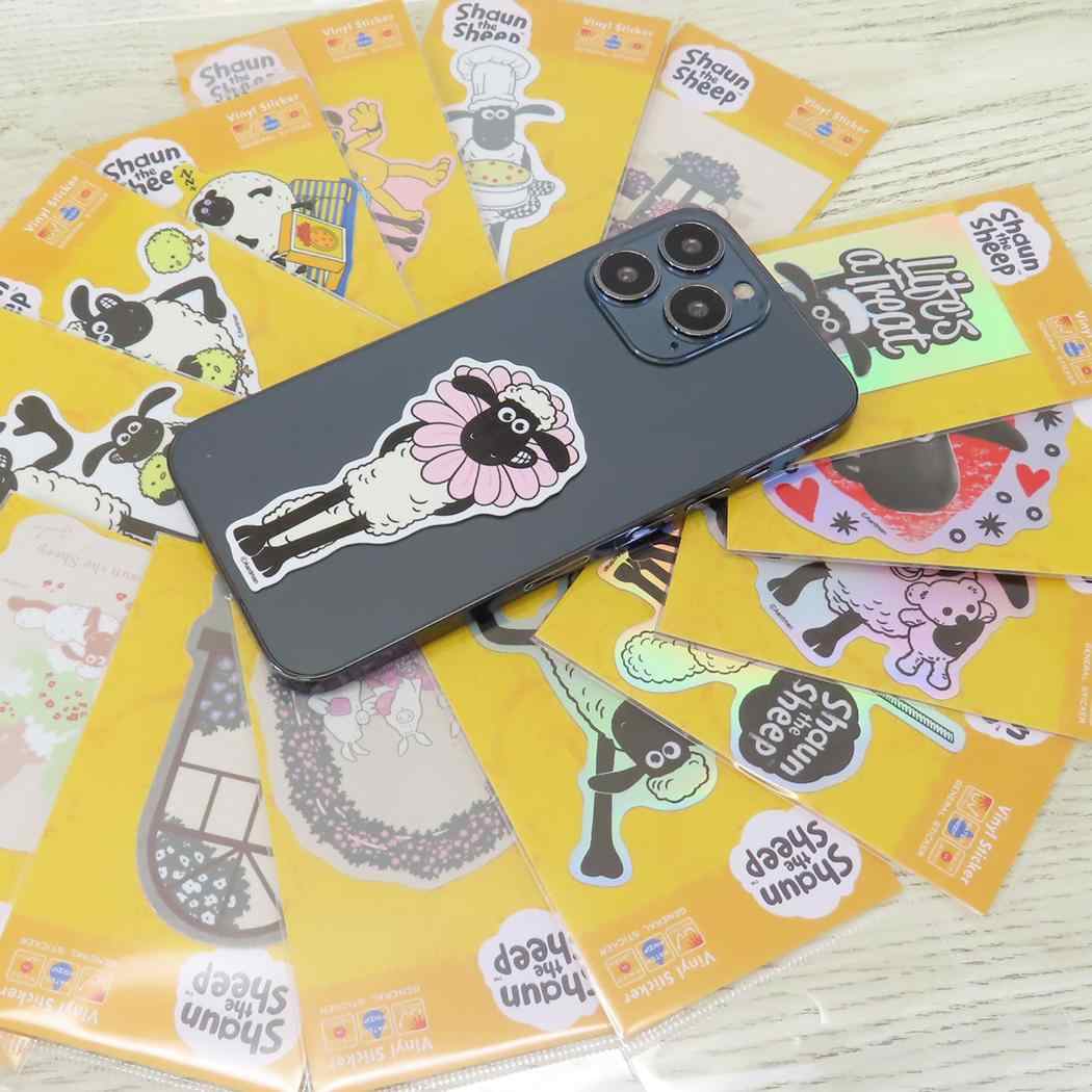 ダイカットステッカー ダイカットシール ひつじのショーン ガーデン ゼネラルステッカー 耐水耐光 デコステッカー メール便可