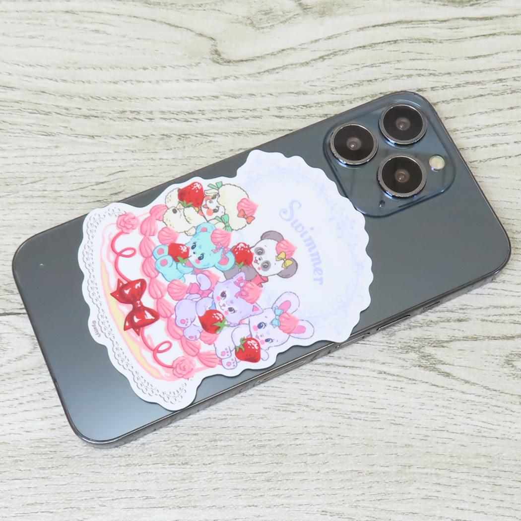 ビニールステッカー ダイカットシール スイマー ケーキ SWIMMER ゼネラルステッカー デコステッカー 耐水耐光 メール便可