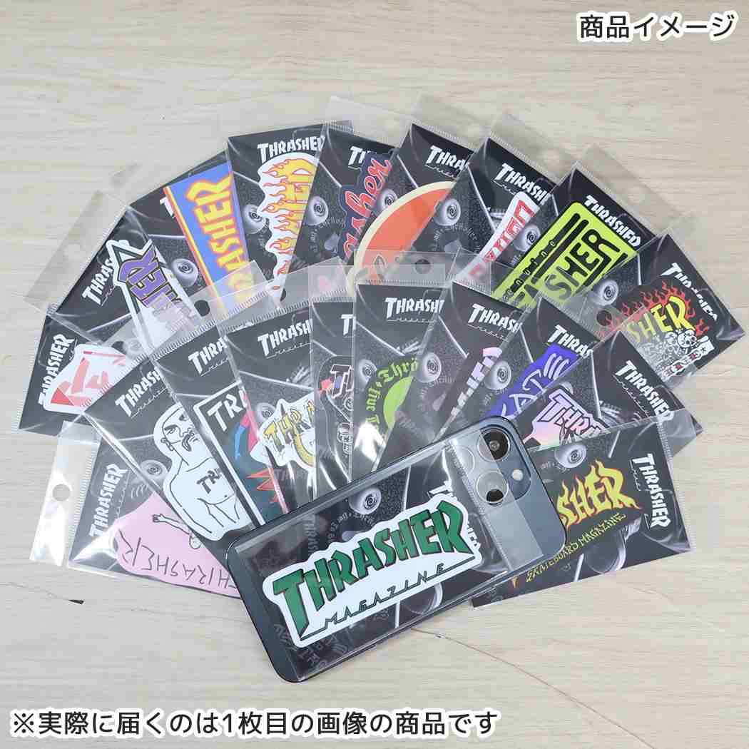 ビニールステッカー ダイカットシール THRASHER COOZIE GONZ スポーツブランド ゼネラルステッカー デコステッカー 耐水耐光 スラッシャー メール便可