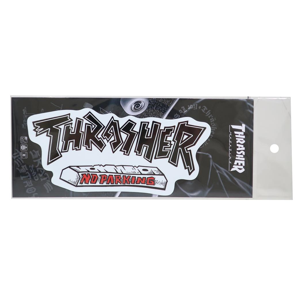 ビッグサイズステッカー ビッグシール THRASHER NO PARKING スポーツブランド ゼネラルステッカー 耐水耐光 デコステッカー スラッシャー メール便可