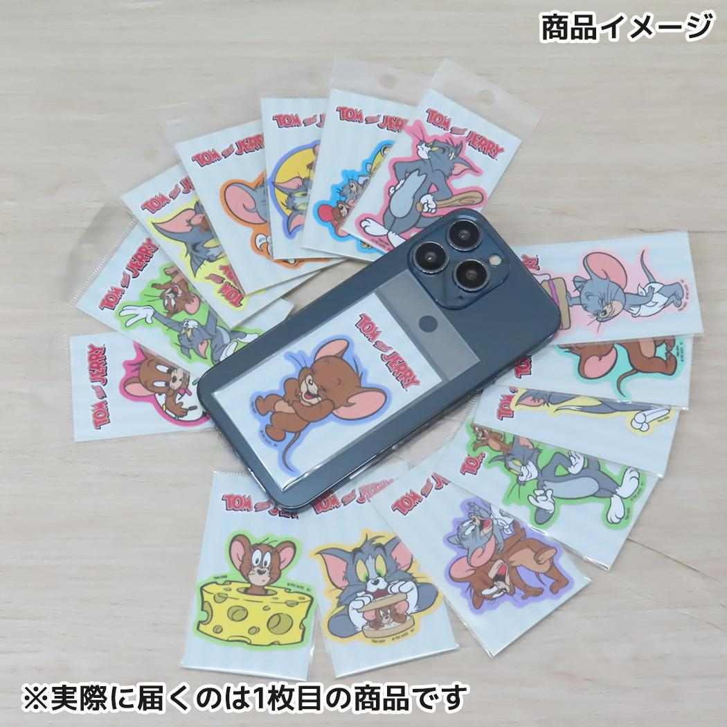 ダイカットミニステッカー ビニールシール トムとジェリー もぐもぐ ワーナーブラザース ゼネラルステッカー 耐水耐光 デコステッカー メール便可